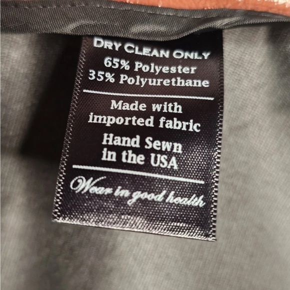 No 6 - Elizabeth Snap Front Skirt in Sienna Crinkle Patent Leather Size XS 24” - Picture 9 of 11